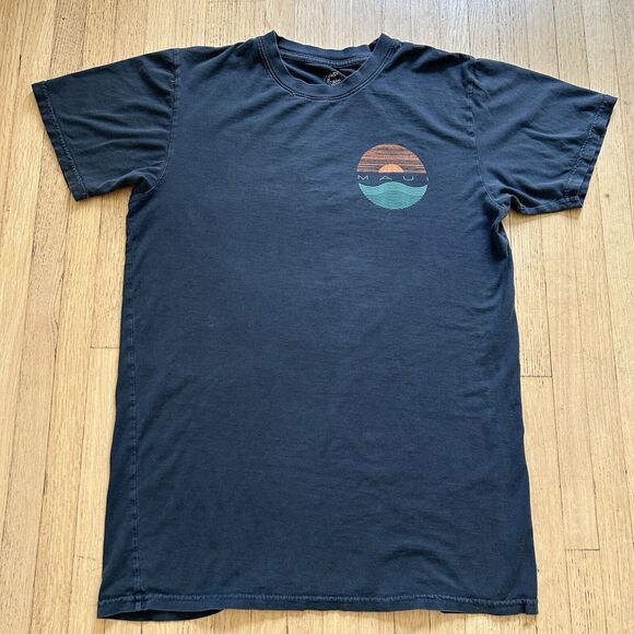 Maui Ocean Center T Shirt Men S 38" Chest Hawaii Tourist Tee Blue Gray - Picture 4 of 6